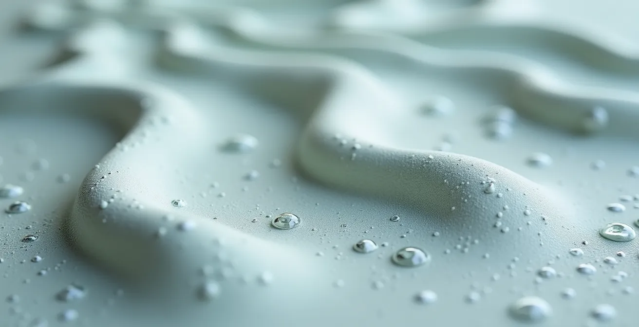 Texture macro de l'argile marine glaciaire canadienne avec ses nuances naturelles