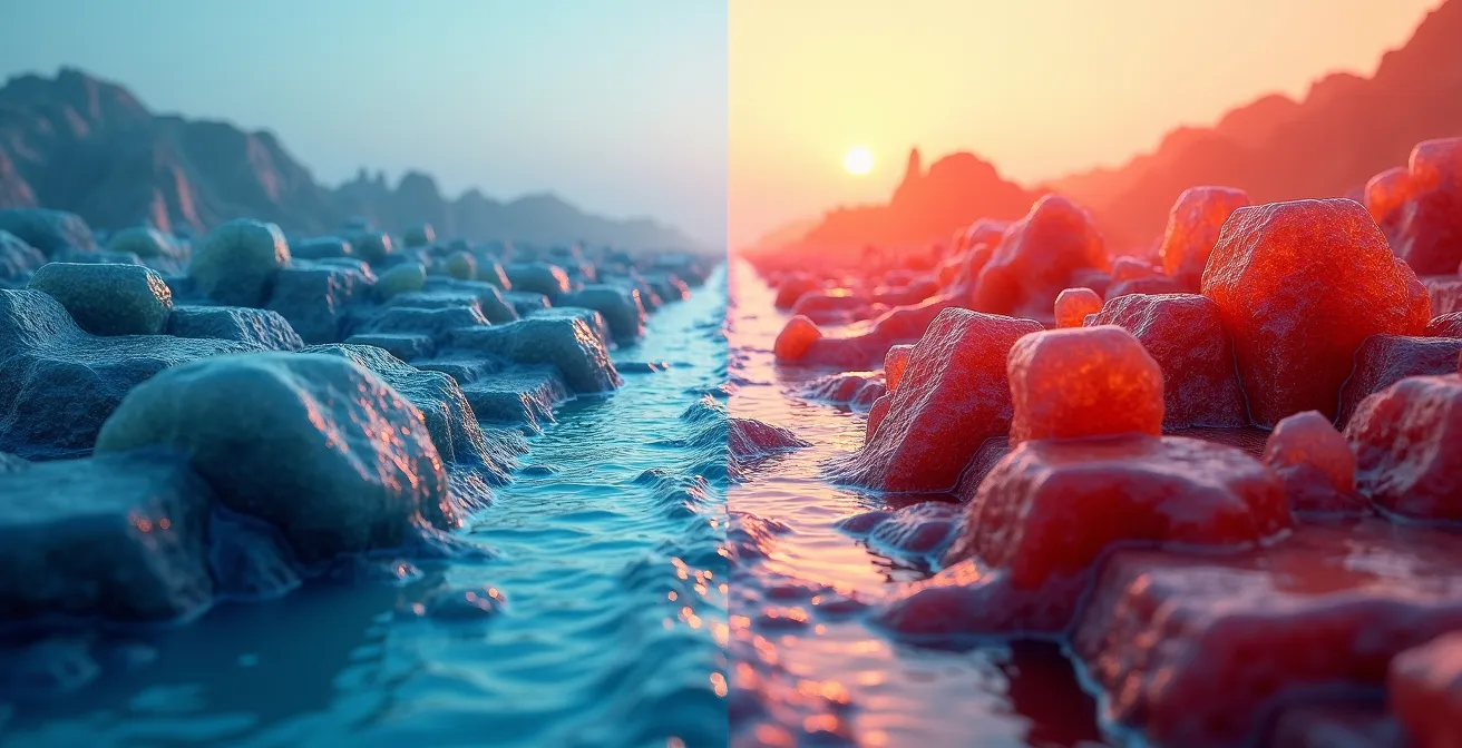 Représentation graphique comparative entre RBF et capital-risque avec courbes de croissance